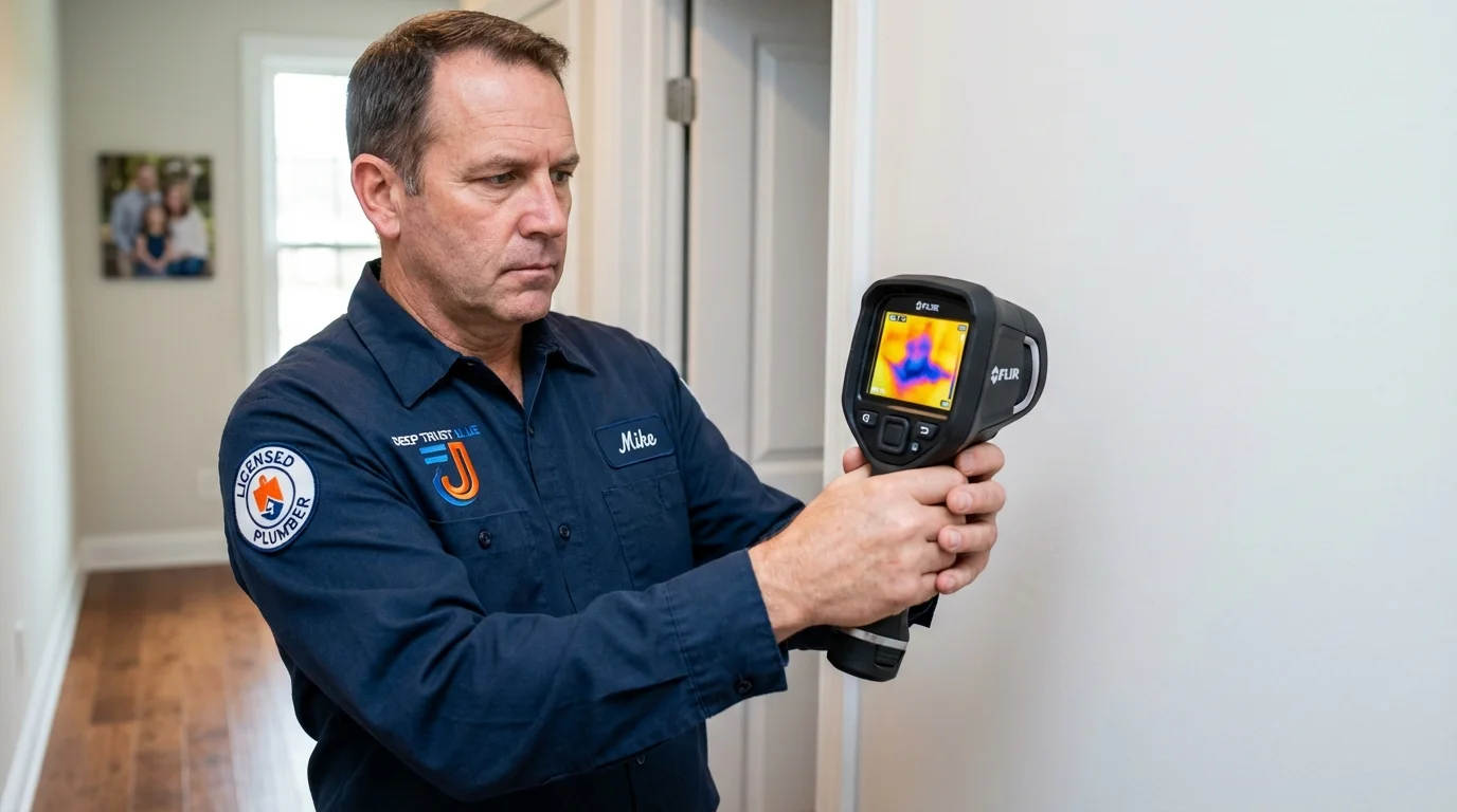 Thermal imaging leak detection by Johns Plumbing LLC in Fulda